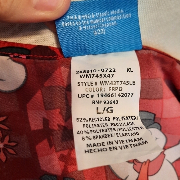 Frosty The Snowman Scrub Top - Picture 7 of 9